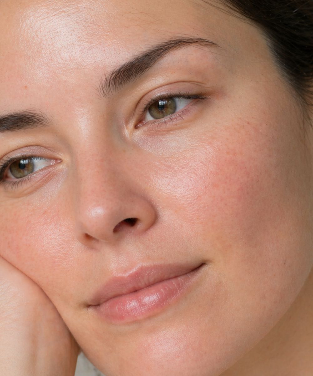 close up texture shot of face deeponde